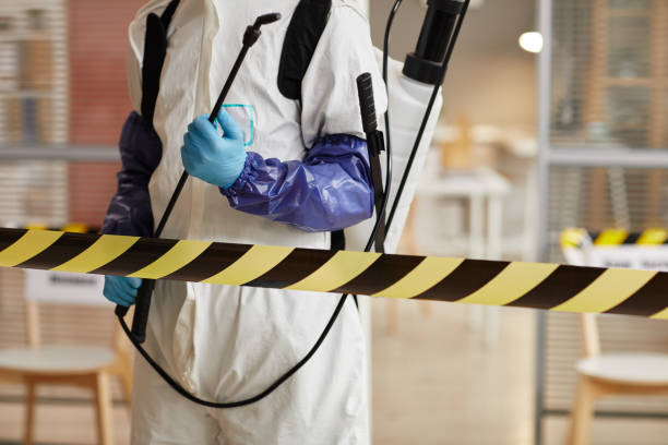 Professional Biohazard Cleanup technician working in Olivet, NJ